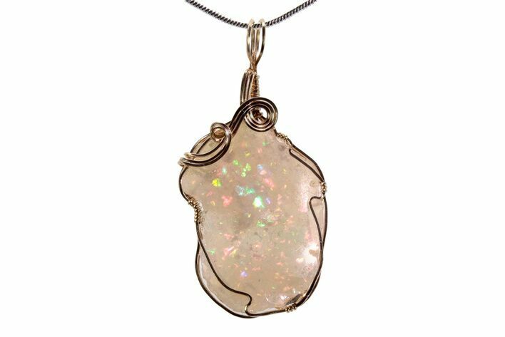 Precious Ethiopian Fire Opal Pendant #376255